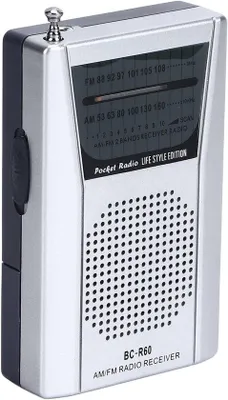 Immagine prodotto di Radio di emergenza - Radio AM/FM - Radio a batteria - Radio portatile di piccole dimensioni - Radio a batteria - Radio a batteria per emergenze - Radio di emergenza - Radio tascabile - Con ingresso per cuffie - 9.6*5.8*2.3 cm