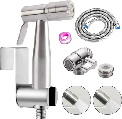 Produktbild von Sprüherset 2 Modi RVS Handdusche - Bidet Toilettendusche Umstellung - 15 m Duschschlauch