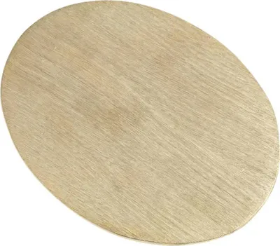 Produktbild von Kerzenteller Oval 13x10cm Aluminium gold Untersetzer Dekoteller In Schieferoptik