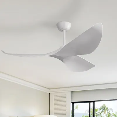 Produktbild von Sofucor Deckenventilator, DC, 132cm, drei Flügel, ohne Licht, Ganz Weiß