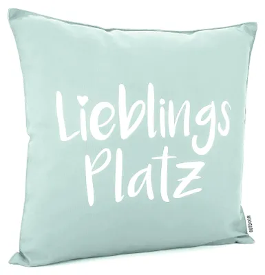 Produktbild von heimtexland ® Outdoorkissen 45x45 Dekokissen Outdoor Garten Lounge Deko Kissen Typ839 Lieblingsplatz Mint
