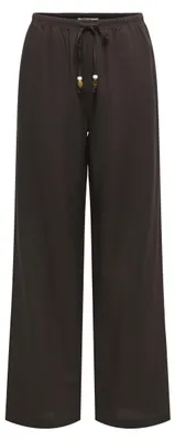 Produktbild von Only ONLISOLA MW PULL-UP WIDE PANT PNT Coffee Bean XL/32