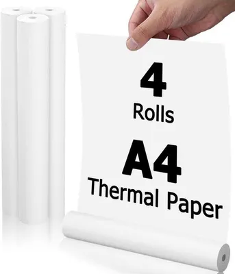 Produktbild von Famanu Thermisches Druckerpapier A4 - 210 x 30 mm, 4 Rollen