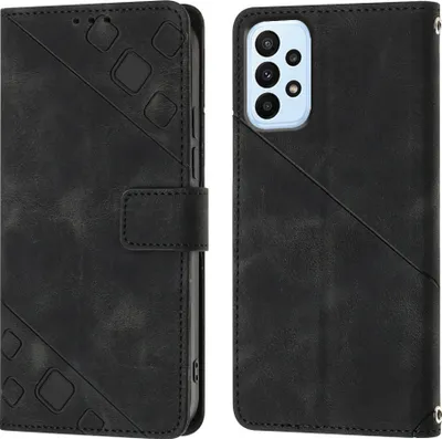 Image de Etui pour Samsung Galaxy A72 4G 5G étui en cuir avec fonction stand noir
