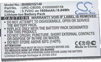 Produktbild von vhbw Akku kompatibel mit Sonos CB200, CB200WR1, 200 Fernbedienung Remote Control (2000 mAh, 3,7 V, Li-Ion)