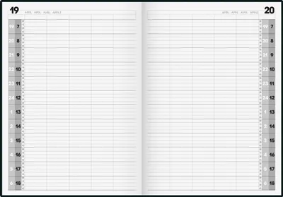 Produktbild von BRUNNEN Buchkalender Agenda 24 1078811 A4 1T/1S sw