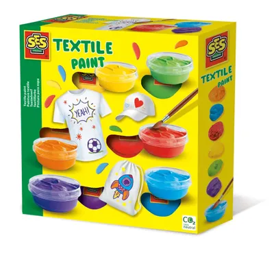 Image de Peintures textiles, 6 couleurs