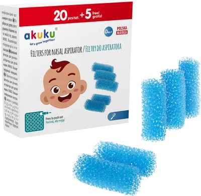 Produktbild von AKUKU Einwegfilter für Nasensauger, 25 Stück