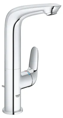 Produktbild von Grohe QuickFix Wave verhoogde wastafelkraan met trekwaste chroom