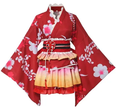 Produktbild von Solidchoice – Damenkostüm, Kimono-Design, Cosplay