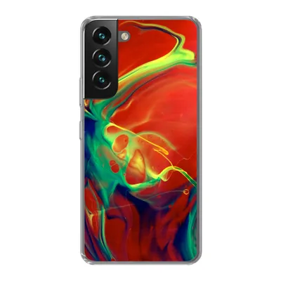 Produktbild von MuchoWow® Handyhülle Schutzhülle Hülle für Samsung Galaxy S22 Kunst - Tinte - Farben - Psychedelisch Silikon Softcase Handy Hülle - Mobiltelefonhülle