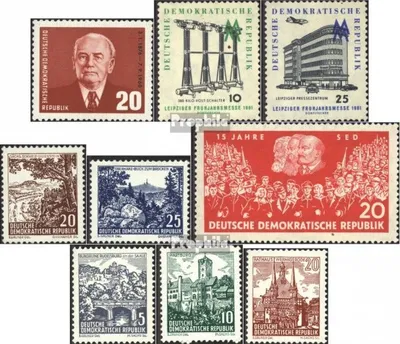 Produktbild von Briefmarken DDR 1961 Mi 807,813-814,815-816, 821,835-837 (kompl.Ausg.) gestempelt 85.Geburtstag von Pieck