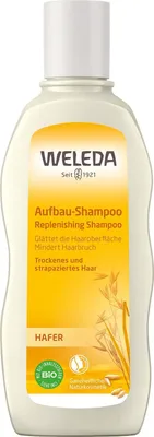 Obrázek produktu pro Weleda Oat Replenishing, 190 ml, Šampon, Neprofesionální, Poškozené vlasy, Suché vlasy, Vyhlazující, Posilující, CEDAR, Tonkové boby