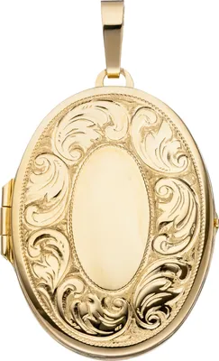Produktbild von JOBO Medaillon oval für 2 Fotos 925 Silber gold vergoldet Anhänger zum Öffnen