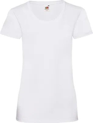 Produktbild von Fruit Of The Loom Lady-Fit Damen T-Shirt BC1354 (L) (Weiß)