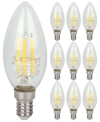 Produktbild von LED Line E14 LED-Lampe B35 5W 600lm 2700K warmweiß 10 Stück