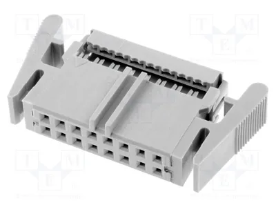 Image de 1 connecteur pour câble plat, broche : 16, femelle, droit, 1,27 mm, connecteur VFL16G