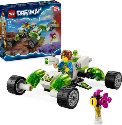 Produktbild von LEGO DREAMZzz Mateos Geländeflitzer, Baue Strandbuggy oder Quadrokopter, Fahrzeug-Bauset mit Auto und Flugzeug-Spielzeug für Kinder, Fantasy-Geschenk für Jungs und Mädchen ab 7 Jahren 71471
