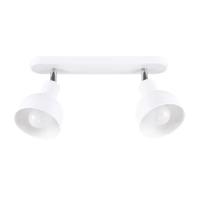 Zdjęcie produktu dla Reflektor spot ELBA biała 2xE27x15W metal wym:18,5x24x47cm IP20 Sollux Lighting