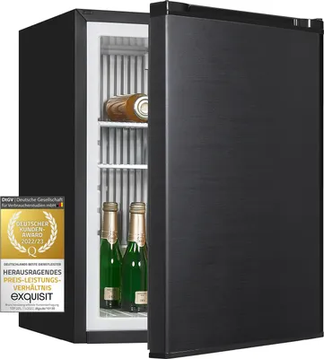 Produktbild von Exquisit Absorber Kühlschrank FA60-260G schwarzPV | Hotelkühlschrank | 43 l Nutzinhalt | Schwarz