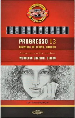 Image de Koh-i-noor-Graphit Pen Koh-i-noor Progresso 8911 6b | 12 pièces