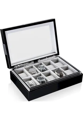Immagine prodotto di Heisse & Söhne - Scatola per orologi - Executive 10 Nero 70019-57