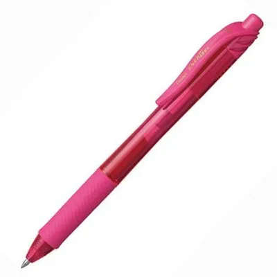 Produktbild von Pentel EnerGel X, Anklippbarer versenkbarer Stift, Pink, Pink, Kunststoff, 0,7 mm, Beidhändig