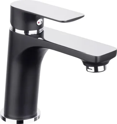 Produktbild von Cornat Waschtischarmatur Noir rund  schwarz/chrom