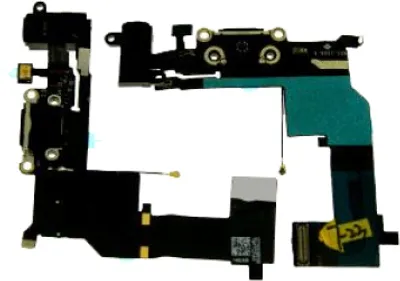 Produktbild von Ladebuchse + Flex Kabel für Apple iPhone 5S/SE schwarz