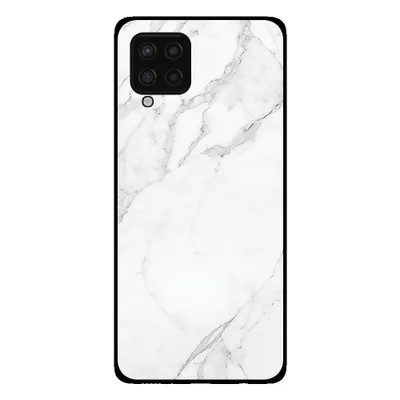 Produktbild von Smartphonica Handyhülle für Samsung Galaxy A42 5G mit Marmordruck - TPU-Hülle mit Marmor-Design - Weiß