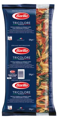 Image de Barilla Collezione Mezze Penne Tricolore n° 78 Pâtes alimentaires 5000g
