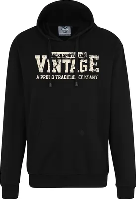 Produktbild von Übergrößen Kapuzen-Sweatshirt AHORN SPORTSWEAR Vintage beige Schwarz 8XL