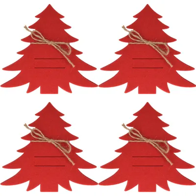 Image de Pochettes à couverts de Noël STROMKY, 4 pièces, rouge