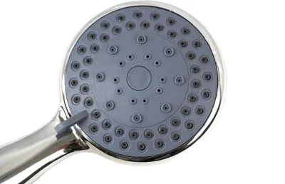 Produktbild von Duschkopf mit Schlauch, 3 Strahlarten, mit Halterung und Befestigungsmaterial Brauseschlauch: 1,50 Meter