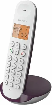 Image de Téléphone fixe Logicom DECT ILOA 150 SOLO aubergine