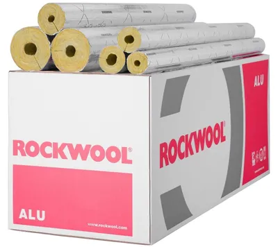 Productafbeelding van Rockwool, aluminiumfolie beklede buisomhulsel voor isolatie