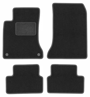Image de Tapis de sol en moquette pour Mercedes W246 2011-2018 (B-klasa) – jeu 4 pièces, gris graphite, sur mesure – Wielganizator LUX