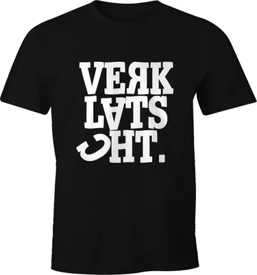 Produktbild von Herren T-Shirt Spruch Verklatscht Fun-Shirt Party Festival Techno Rave Oberteil Moonworks® schwarz M