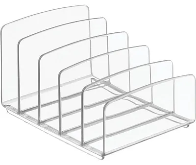 Produktbild von mDesign Make-up Organizer Aufbewahrung 5 Fächer Palettenhalter Transparent