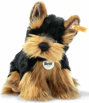 Produktbild von Steiff Plüsch Yorkshire Terrier Herkules Kuscheltier Hund 24 cm - braun schwarz