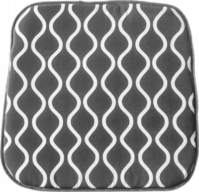 Produktbild von KADAX Sitzkissen "Braga", Gartenstuhlauflagen aus Baumwolle, Grau, 40cm