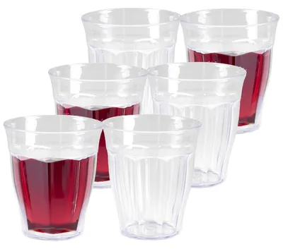Produktbild von PlasticForte Trinkglaser/Wasserglaser Picardie - 12x - Kunststoff