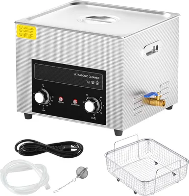 Zdjęcie produktu dla Myjka ultradźwiękowa SucceBuy 15L, cyfrowa kawitacja dźwiękowa 360 W z grzałką i timerem, do narzędzi laboratoryjnych, części samochodowych, gaźników, części metalowych, mosiądzu