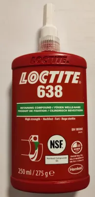 Produktbild von Loctite 638 250 ml Flasche Fügeklebstoff hochfest Henkel