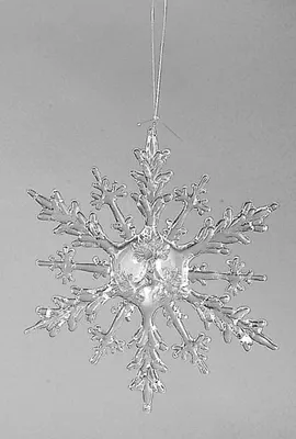 Produktbild von fornano Hängedeko Eiskristall Acryl klar, 20 cm