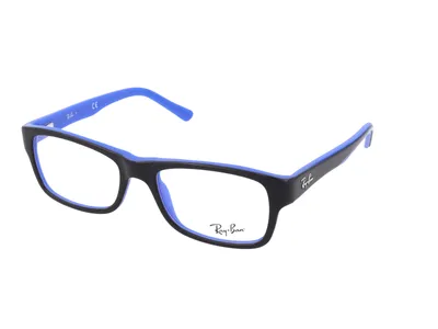 Produktbild von Ray-Ban RB5268, Erwachsener, Uni, Rechteckig, Blau, Schwarz, Nicht-polarisierte Linse, Azetat