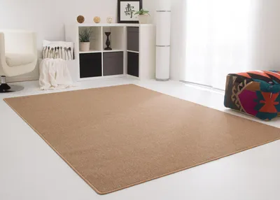 Produktbild von Steffensmeier Schlingenteppich Meddon, Esszimmer, Flur, für Haustiere geeignet in Beige, GUT Siegel , Größe: 100x200 cm