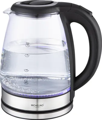Produktbild von Michelino 74356 Glas Wasserkocher 1,8 Liter 1800 Watt
