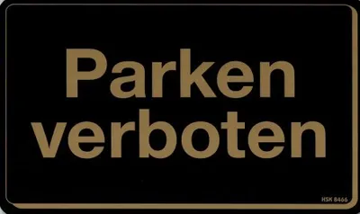 Produktbild von Verbotsschild - PARKEN VERBOTEN - Gr. 25 x 15 cm - 308466
