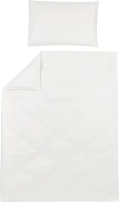 Produktbild von Meyco Uni Bettbezug Off White 140 x 200 / 220 cm | Babybettwäsche